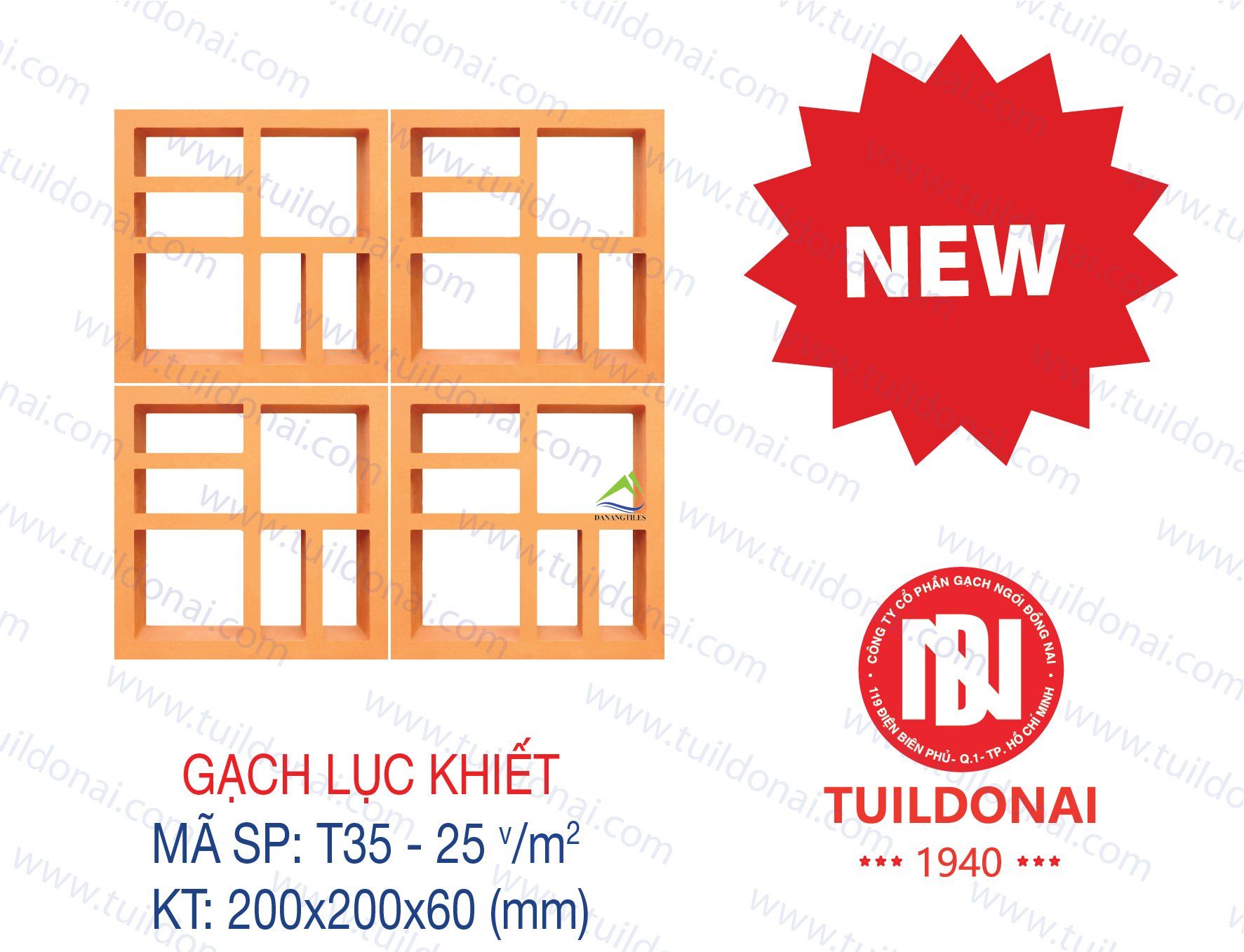 GẠCH THÔNG GIÓ LỤC KHIẾT T35