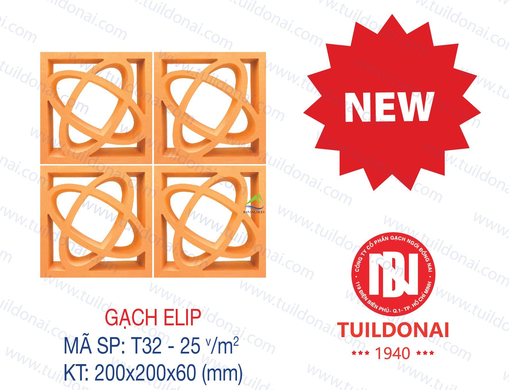 GẠCH THÔNG GIÓ ELIP T32