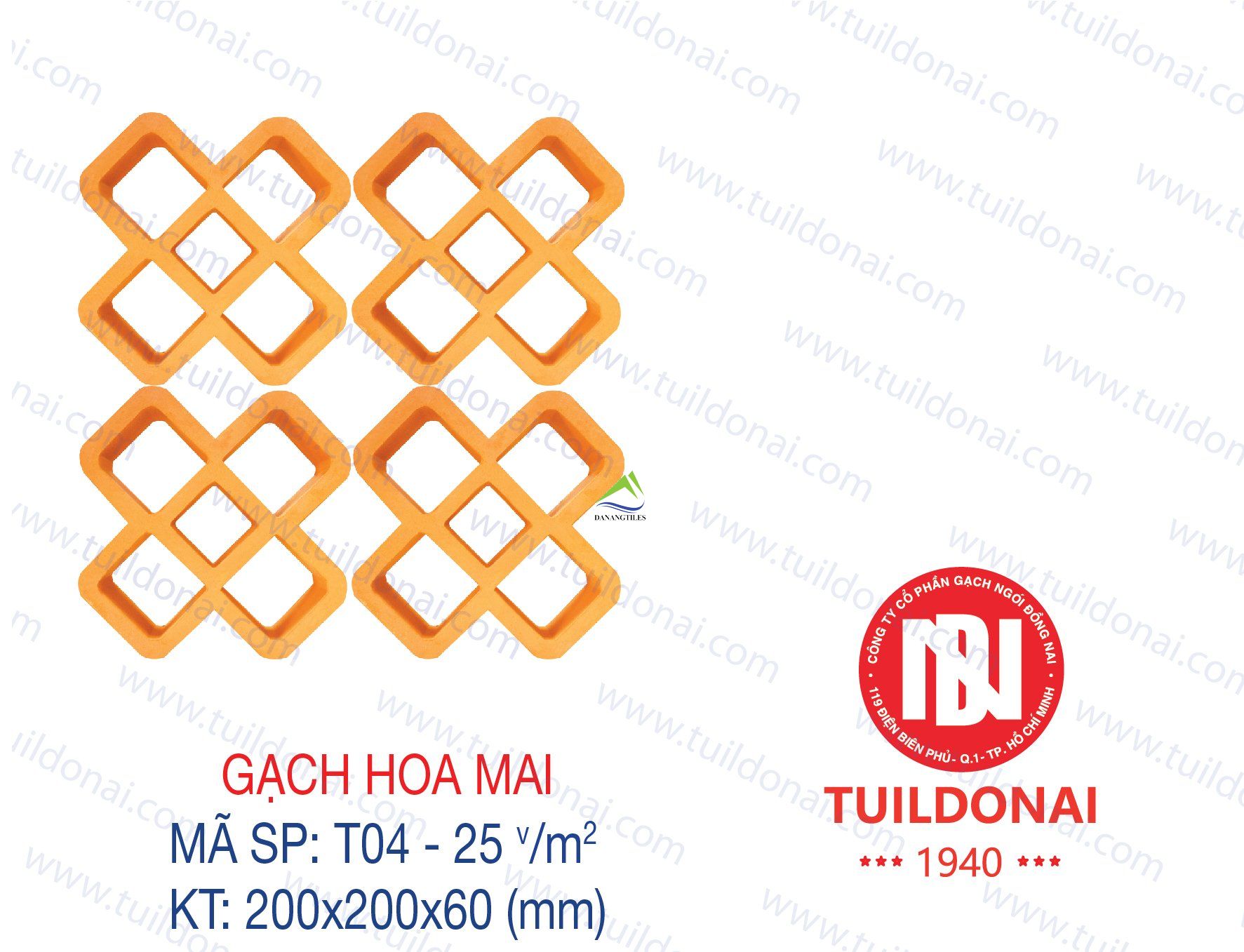 GẠCH THÔNG GIÓ HOA MAI T04
