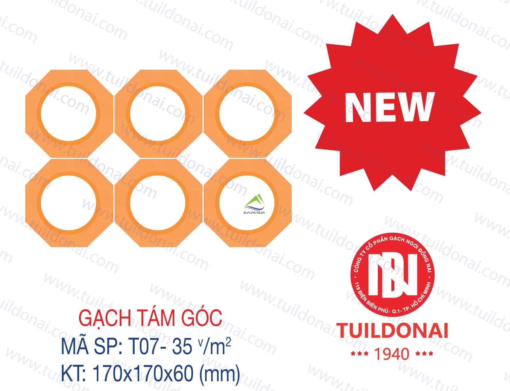GẠCH THÔNG GIÓ TÁM GÓC T07