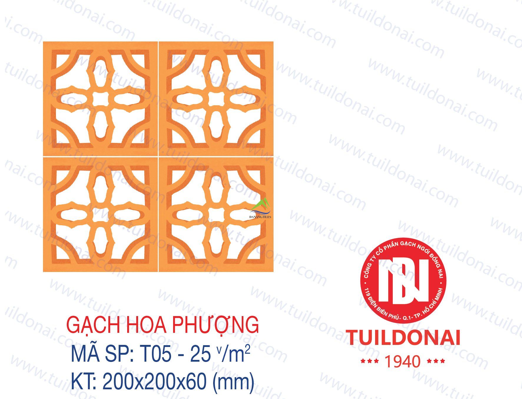 GẠCH THÔNG GIÓ HOA PHƯỢNG T05