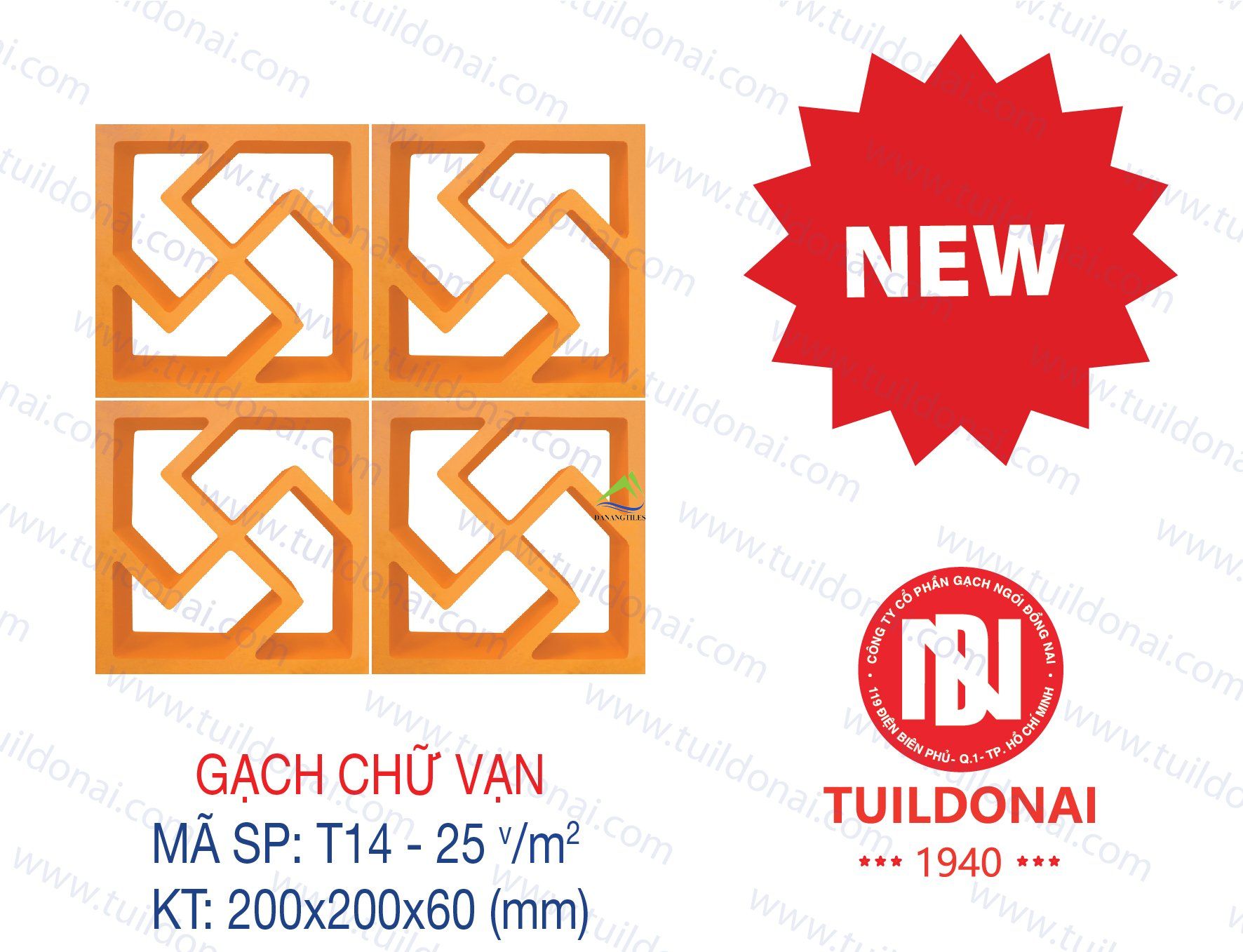GẠCH THÔNG GIÓ CHỮ VẠN T14