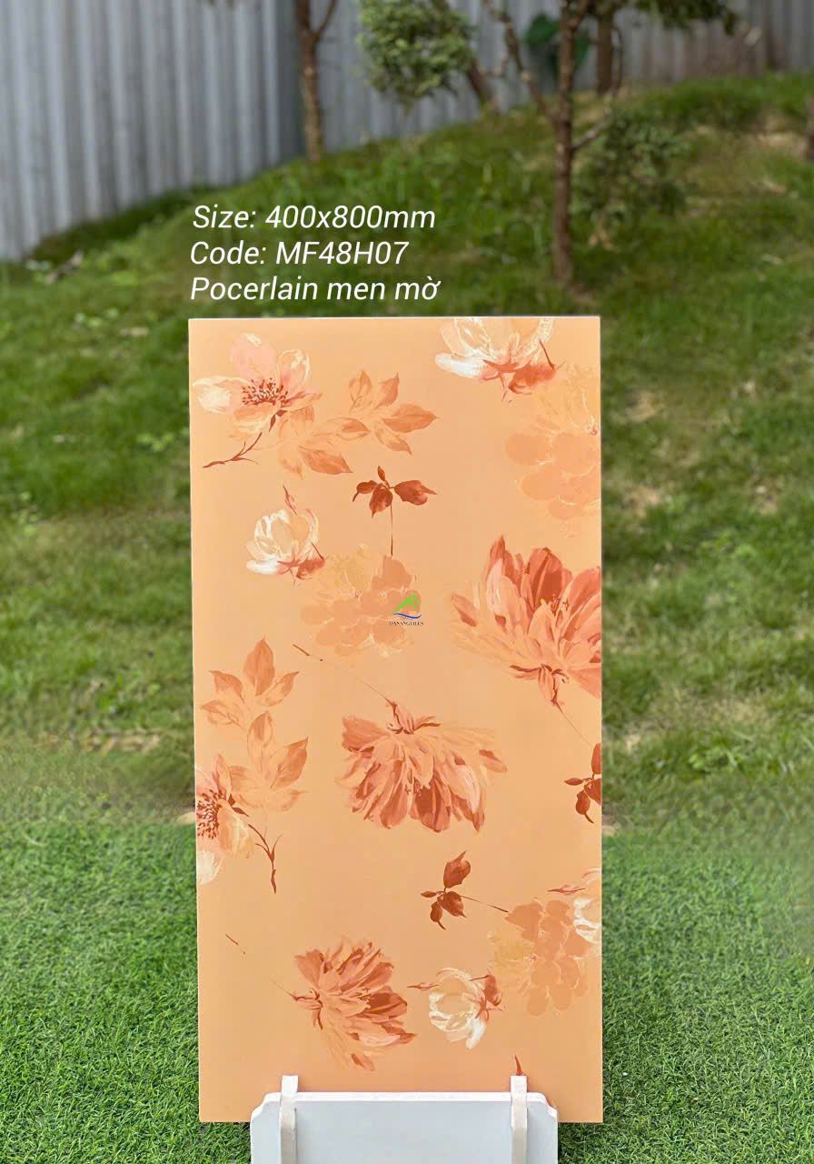 Gạch hoa đất men matt màu cam MF48H07 – 40x80CM