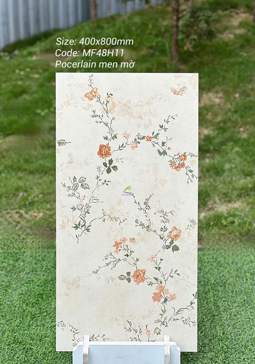 Gạch hoa men matt màu trắng MF48H11 – 40x80CM